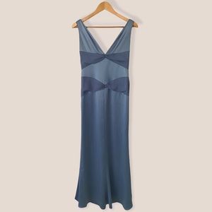 Vera Wang Blue Long Great Gatsby Bridesmaid Dress